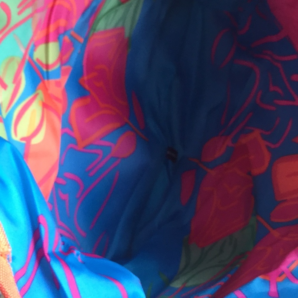 Reversible Tote Pink & Blue Floral by Lancôme - Picture 4 of 6